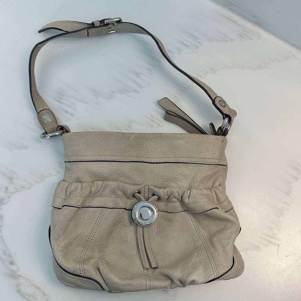 B. Makowsky Cream Shoulder Bag
